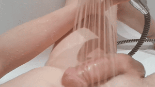 Shower wank uncut cock gay porn